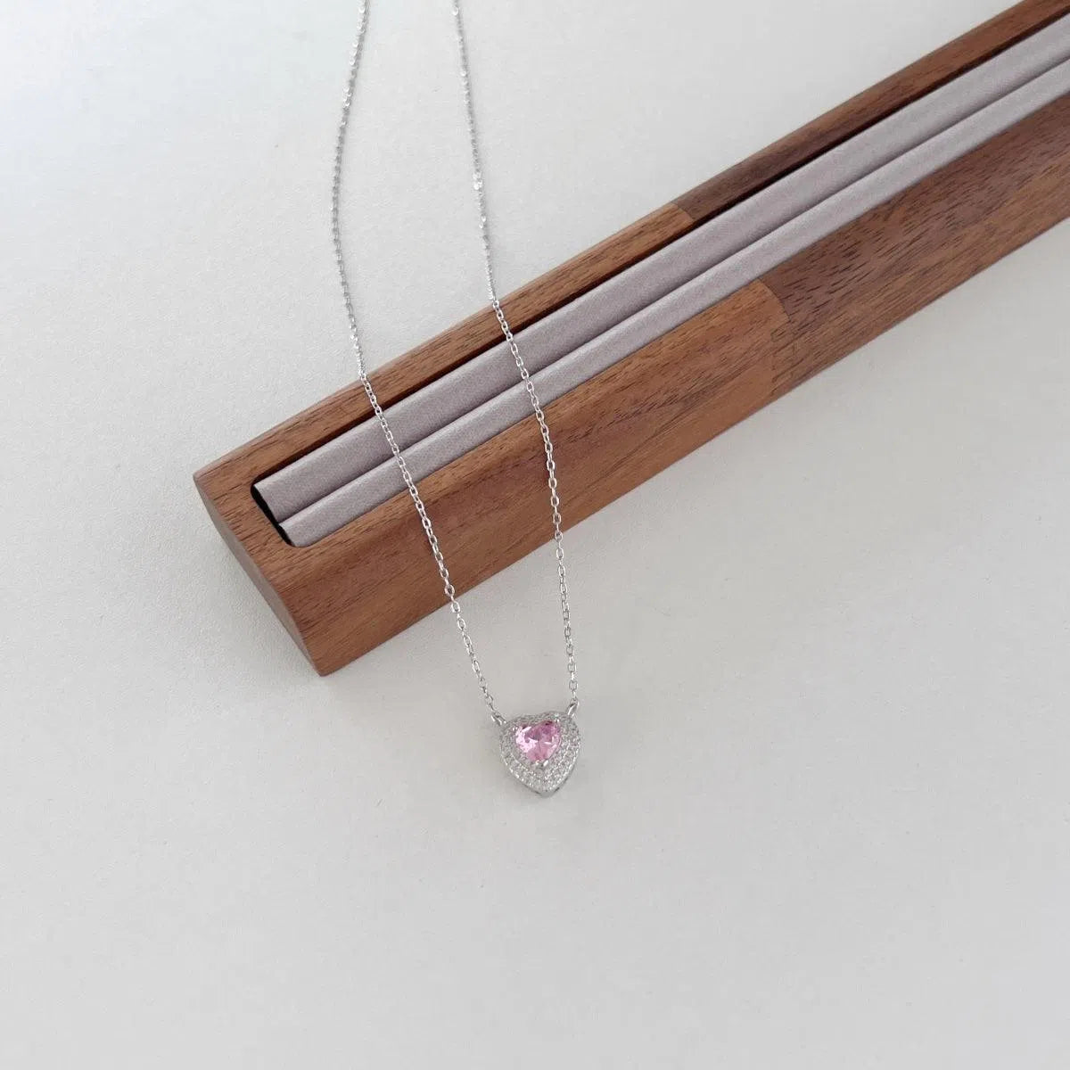 Hearts pink pendant-OrifineJewels