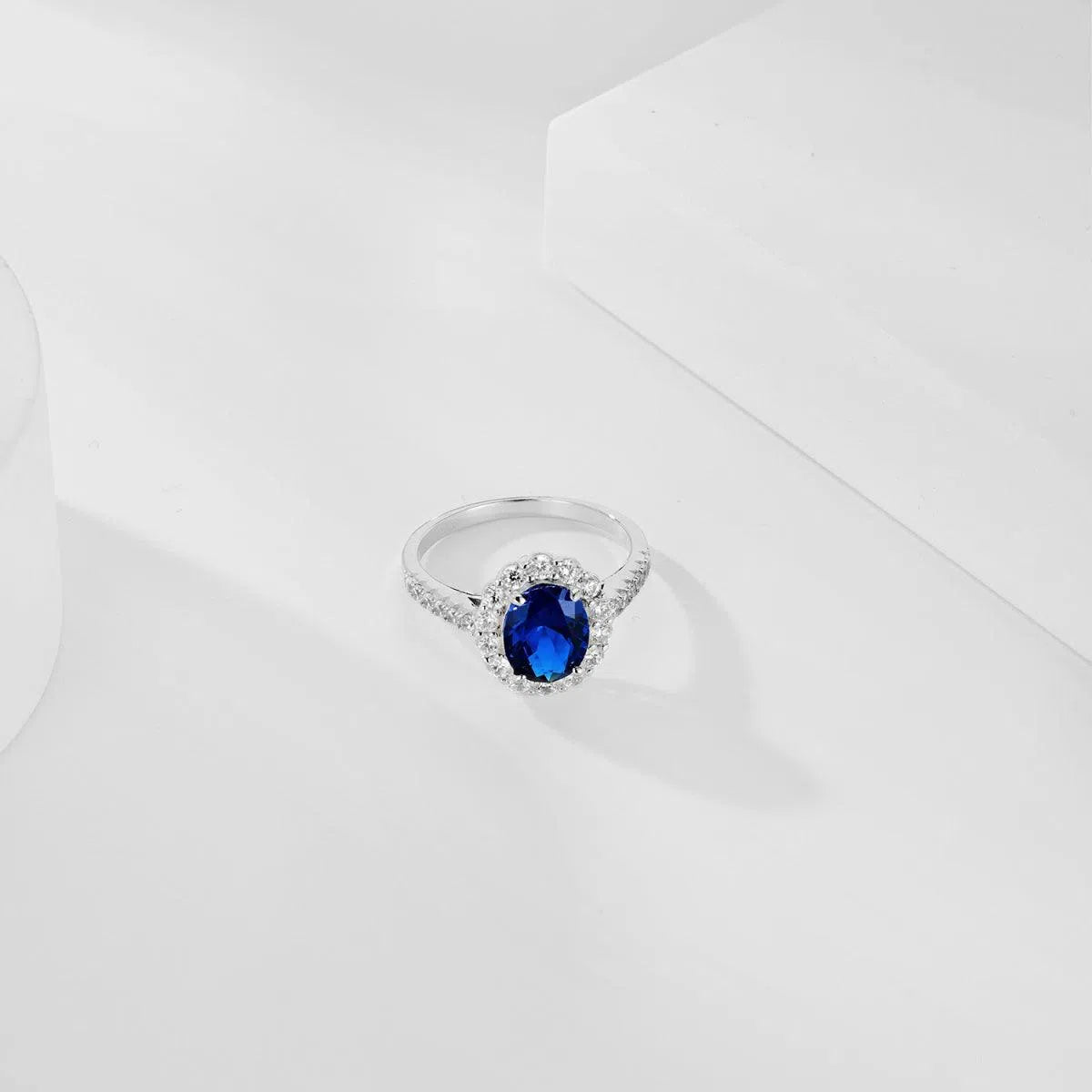 Iris blue motif ring-OrifineJewels