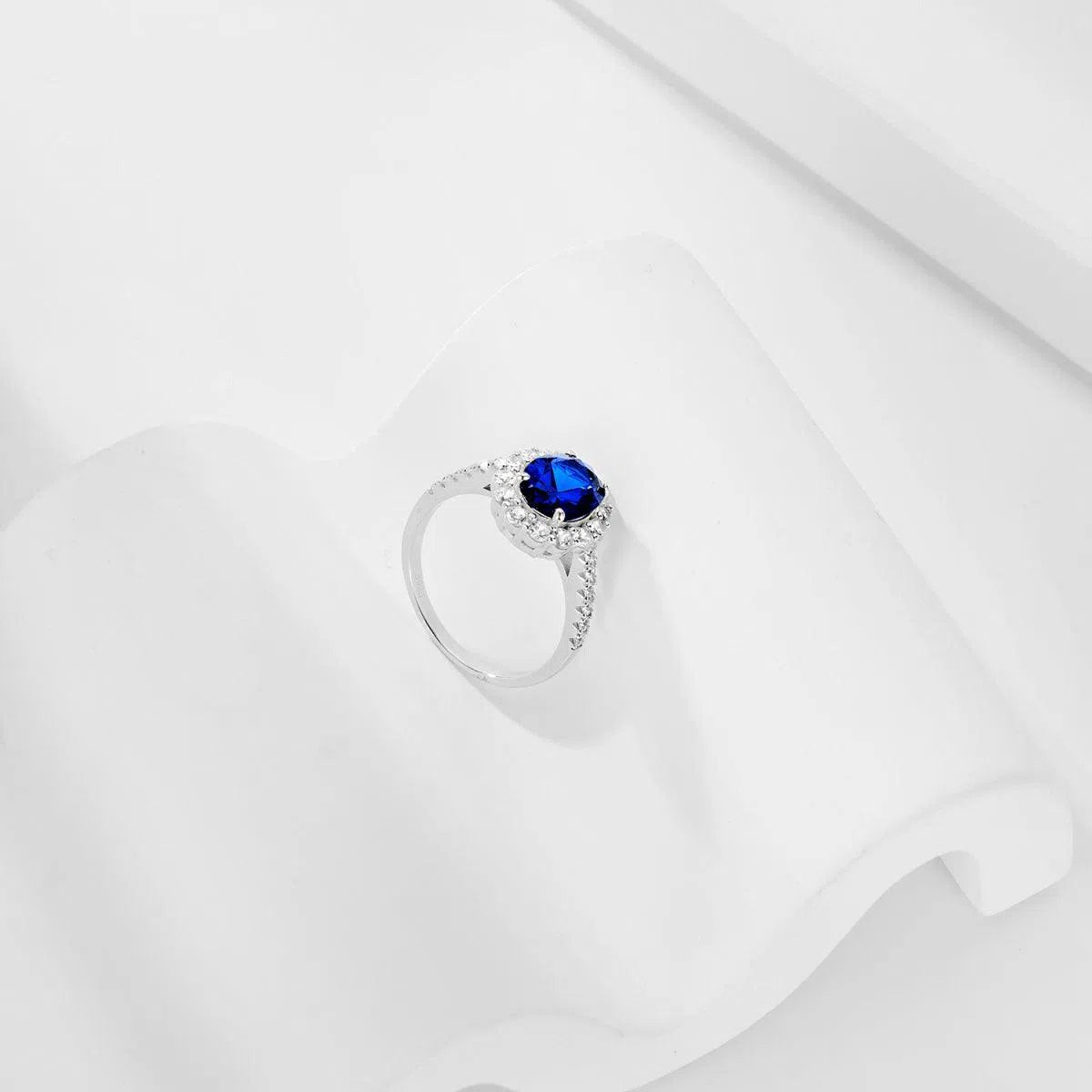 Iris blue motif ring-OrifineJewels