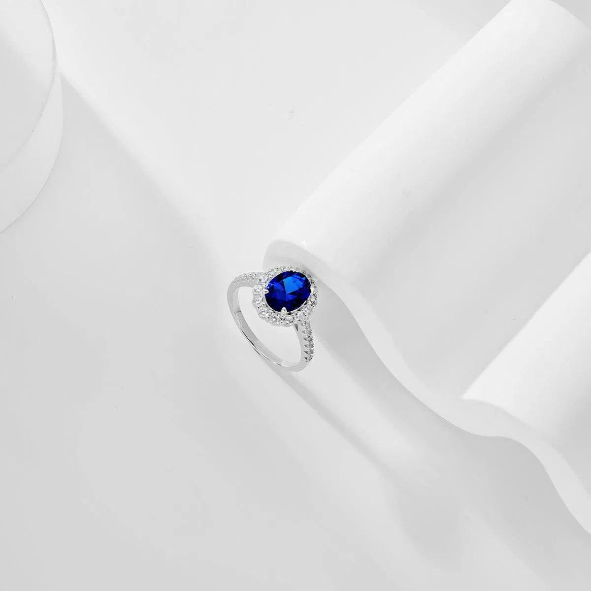 Iris blue motif ring-OrifineJewels