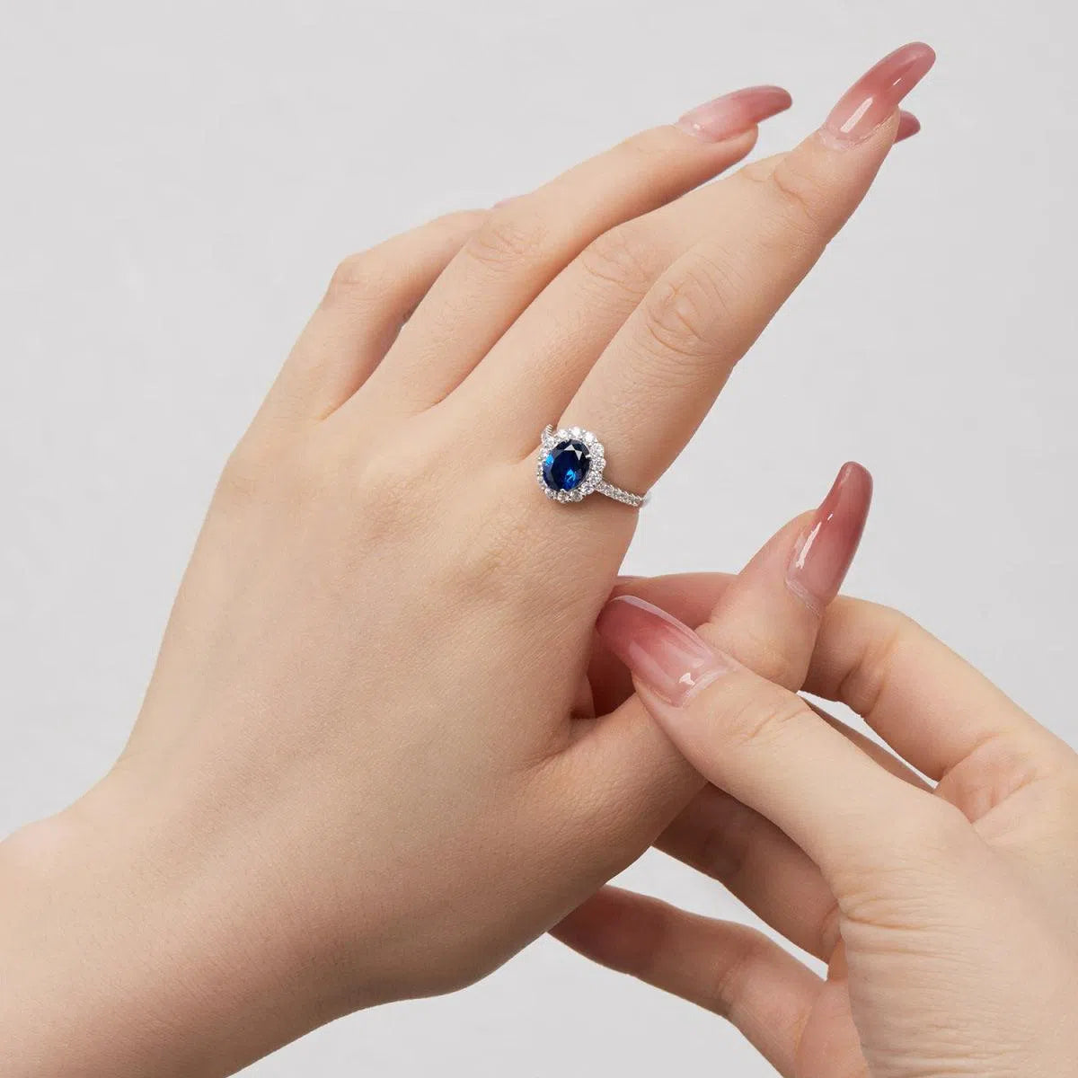 Iris blue motif ring-OrifineJewels