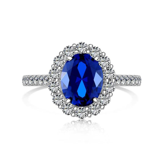 Iris blue motif ring-OrifineJewels