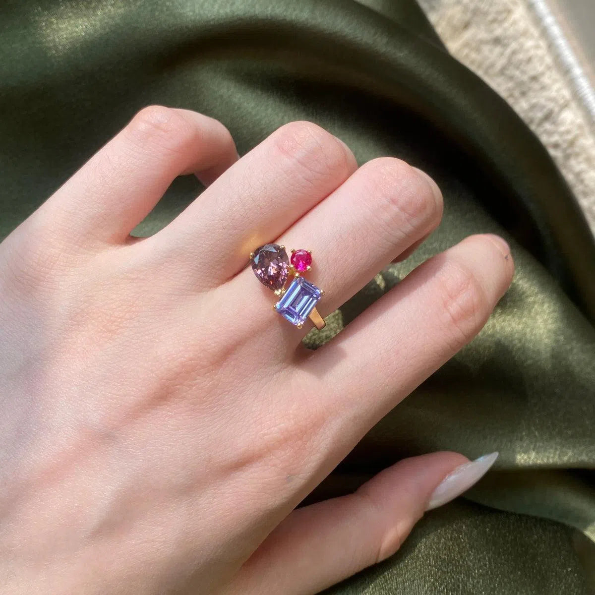 Iris cocktail ring-OrifineJewels