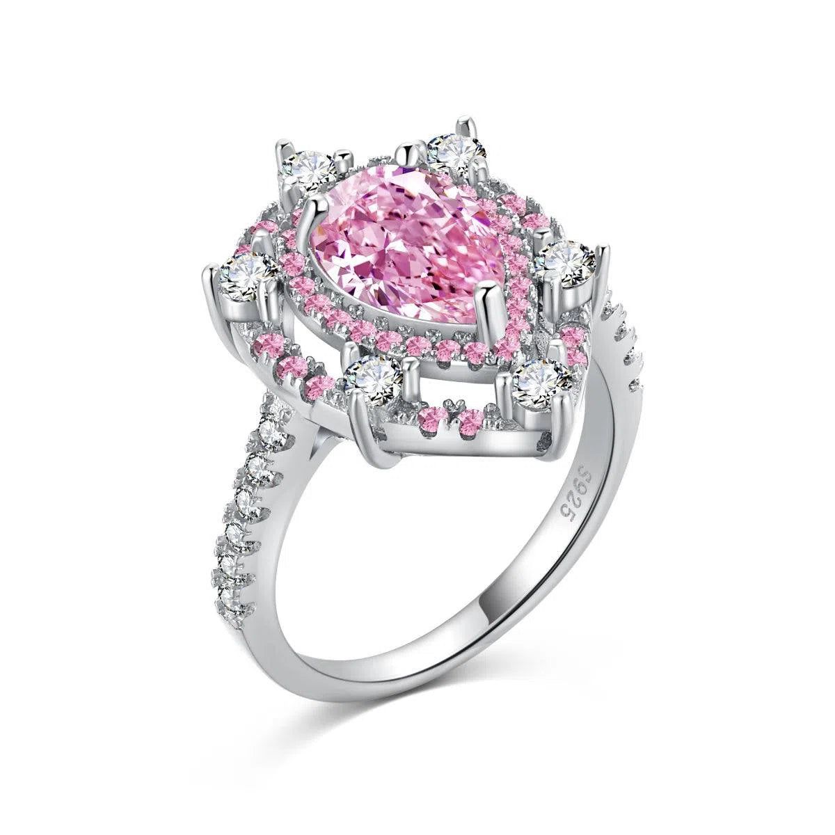 Iris pink motif ring-OrifineJewels