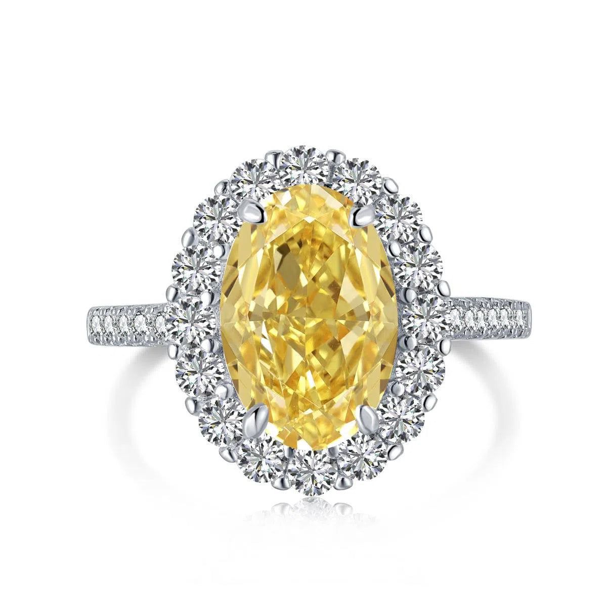 Iris yellow motif ring-OrifineJewels