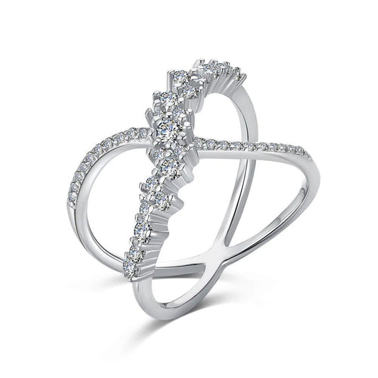 Liora cross ring-OrifineJewels