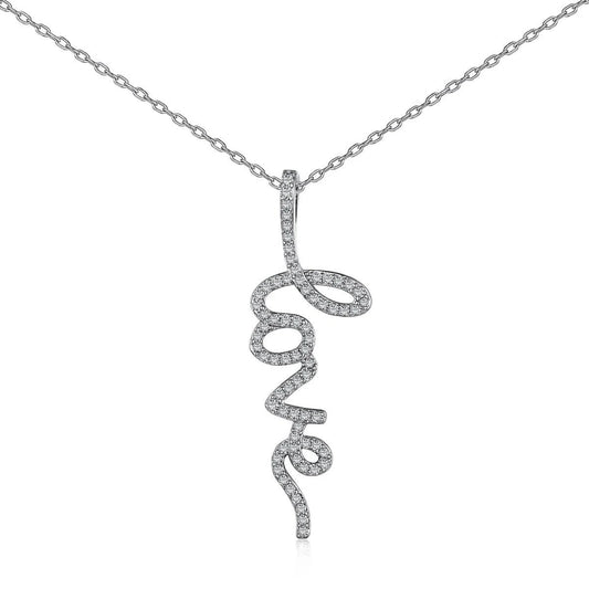 Love silver pendant-OrifineJewels