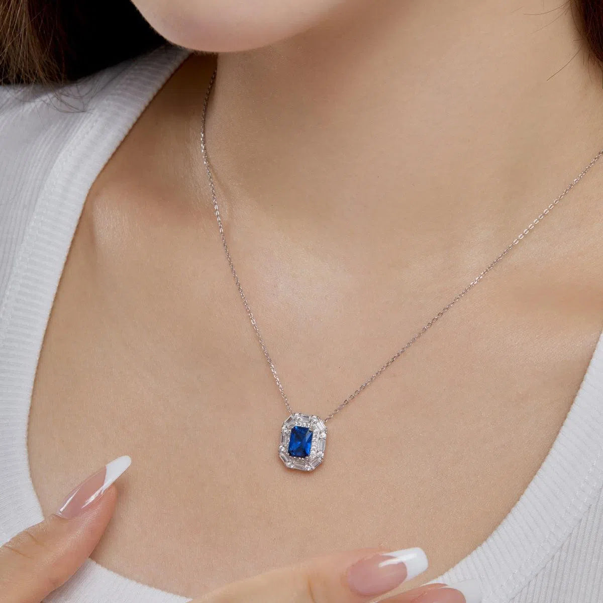 Luna blue necklace-OrifineJewels