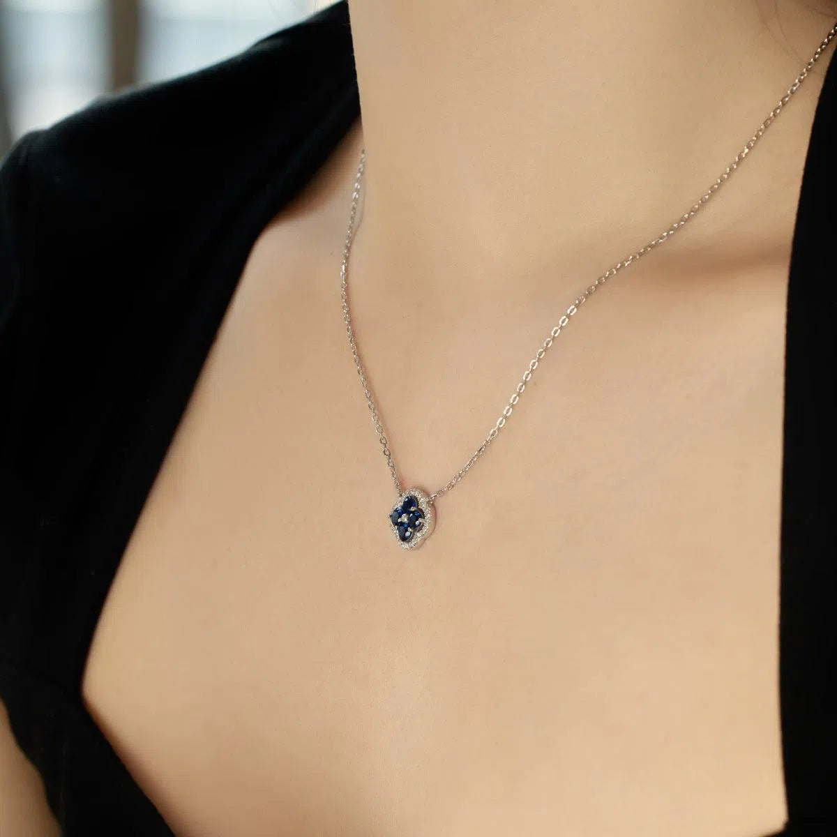 Mirabella deep blue pendant-OrifineJewels