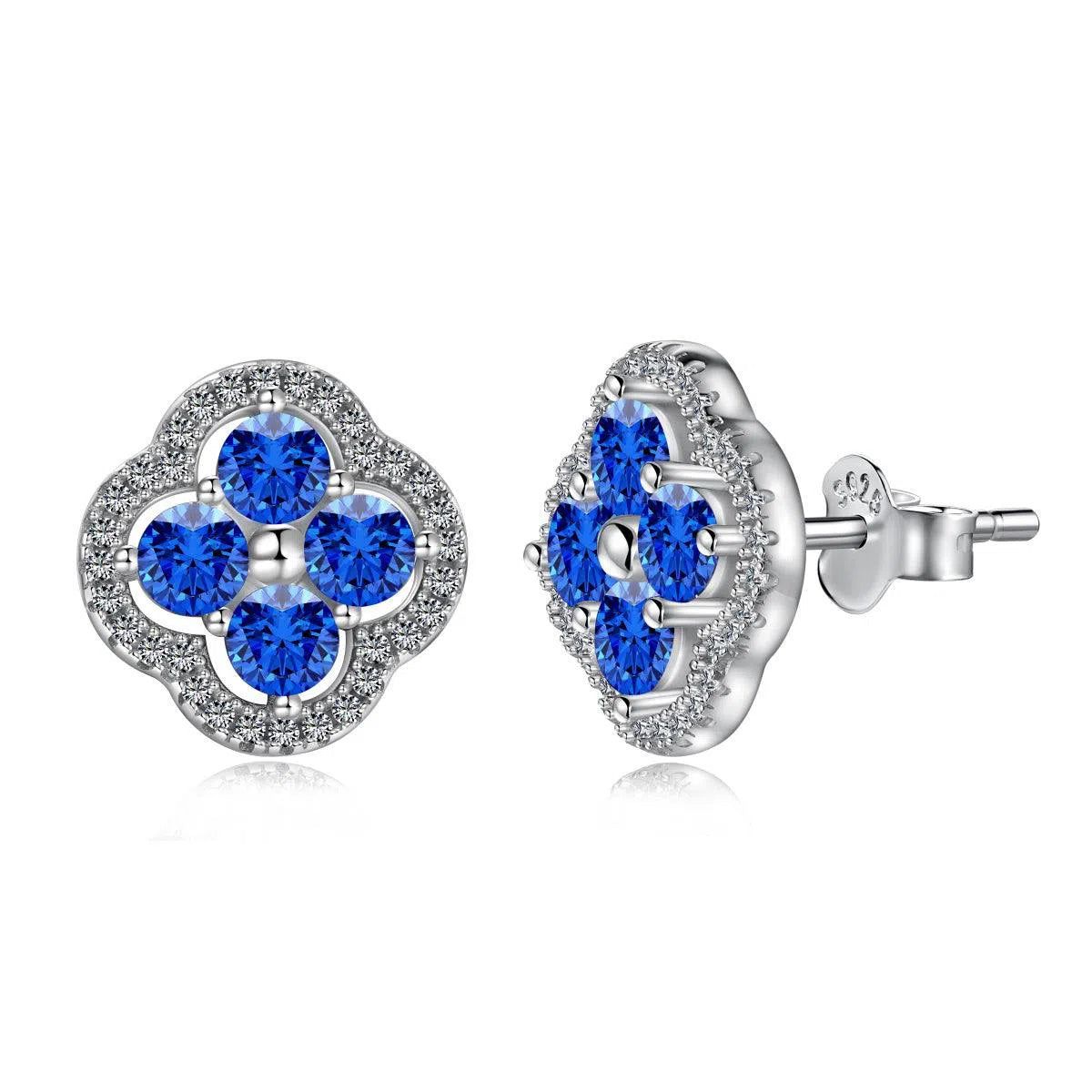 Mirabella deep blue studs-OrifineJewels