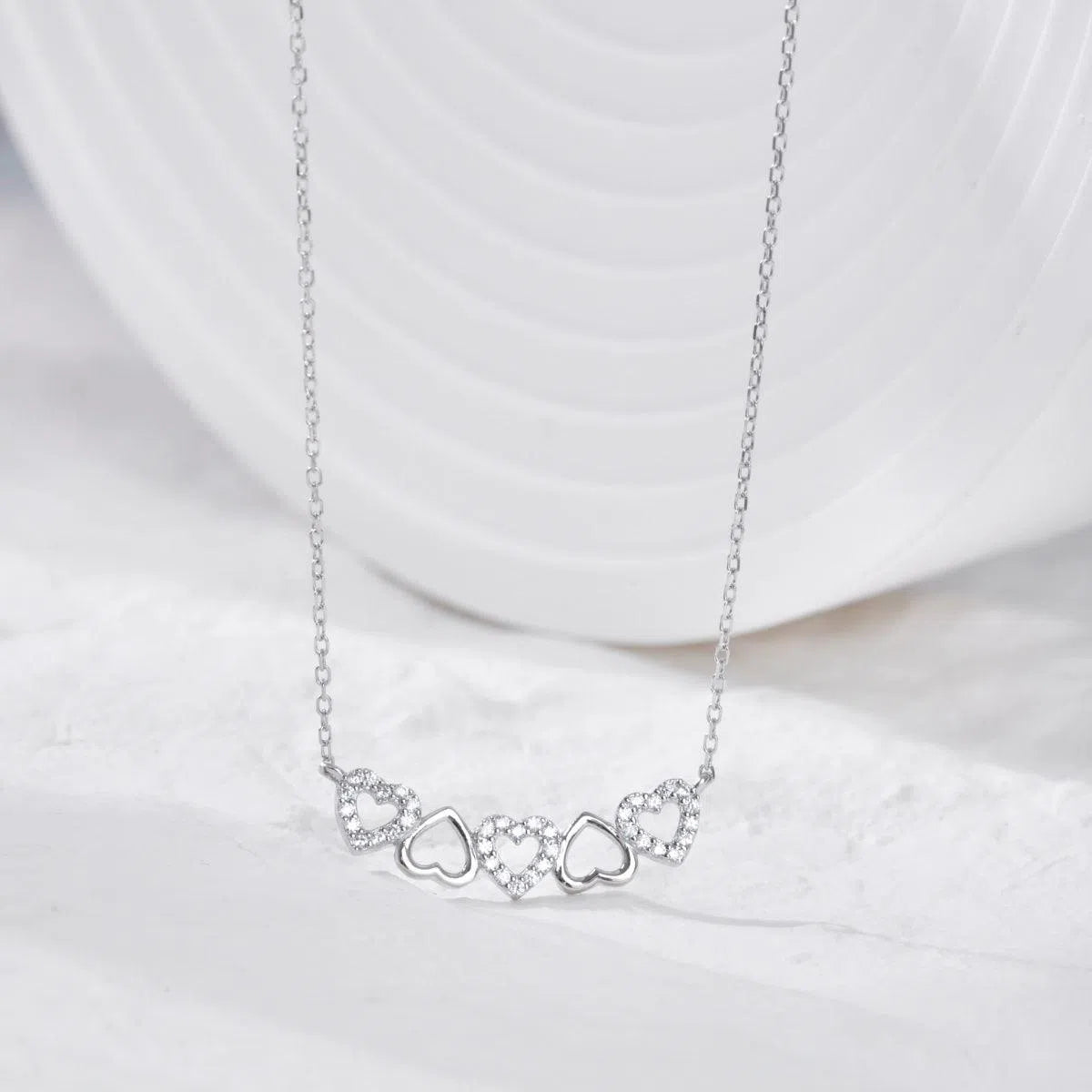 Much love hearts necklace-OrifineJewels