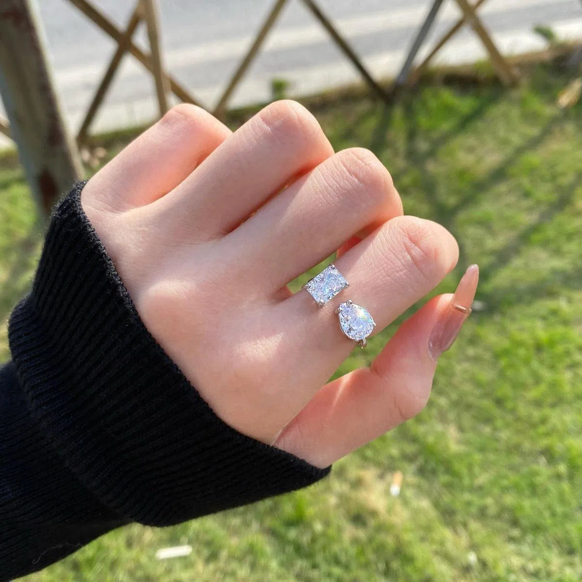 Nebula adjustable ring-OrifineJewels