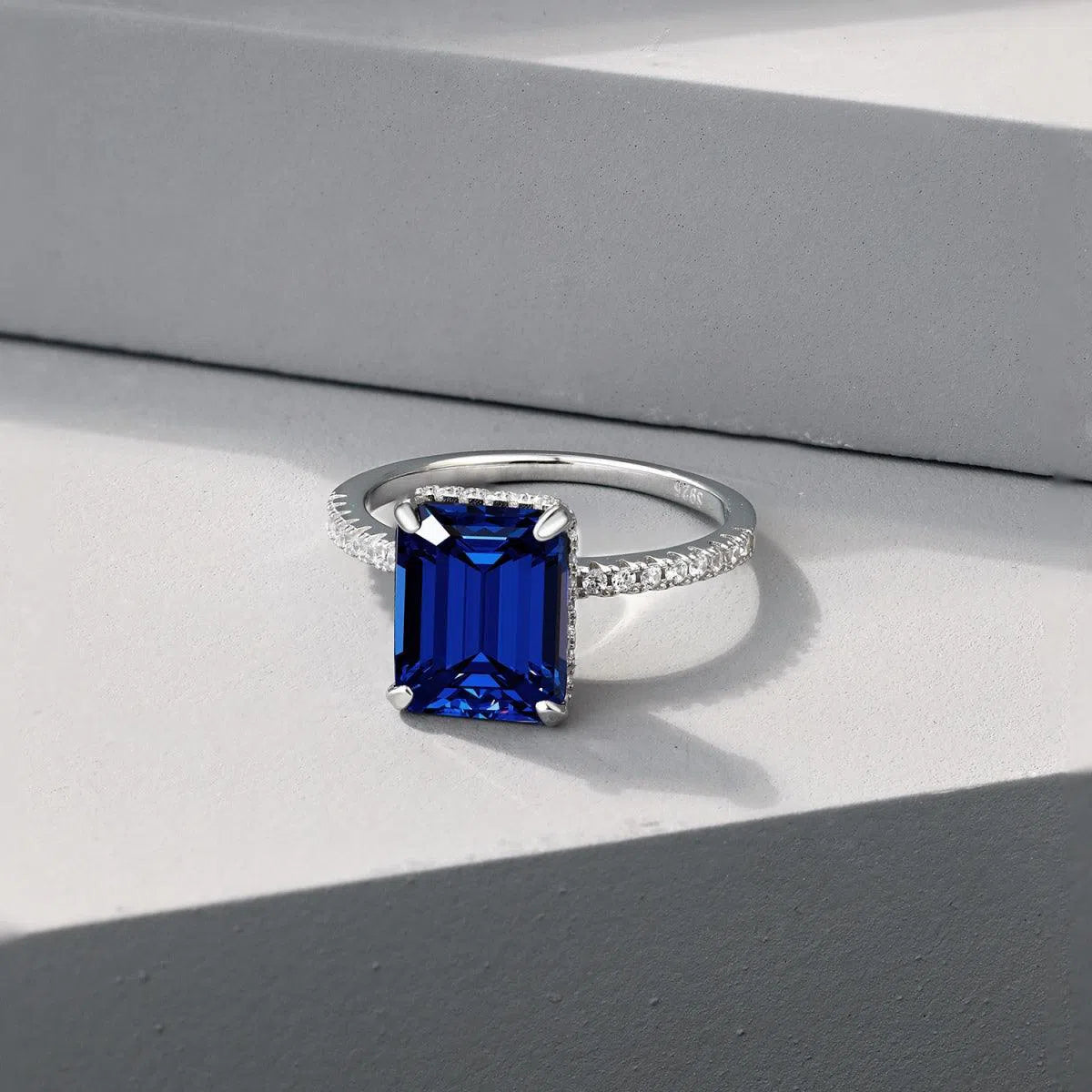 Nebula blue cocktail ring-OrifineJewels