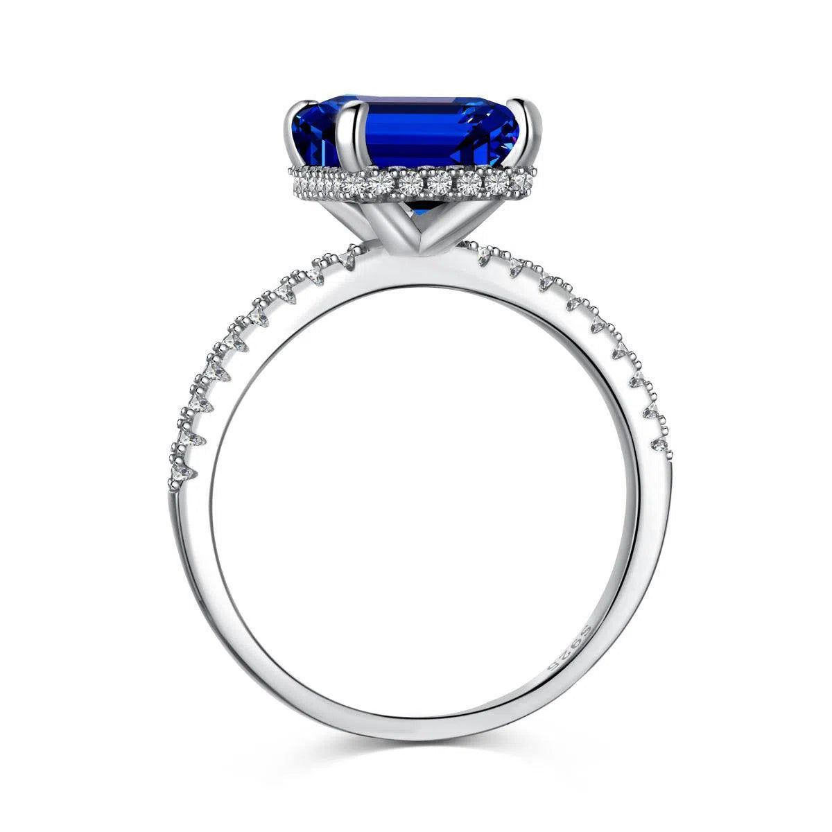 Nebula blue cocktail ring-OrifineJewels