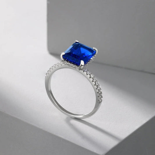 Nebula blue cocktail ring-OrifineJewels