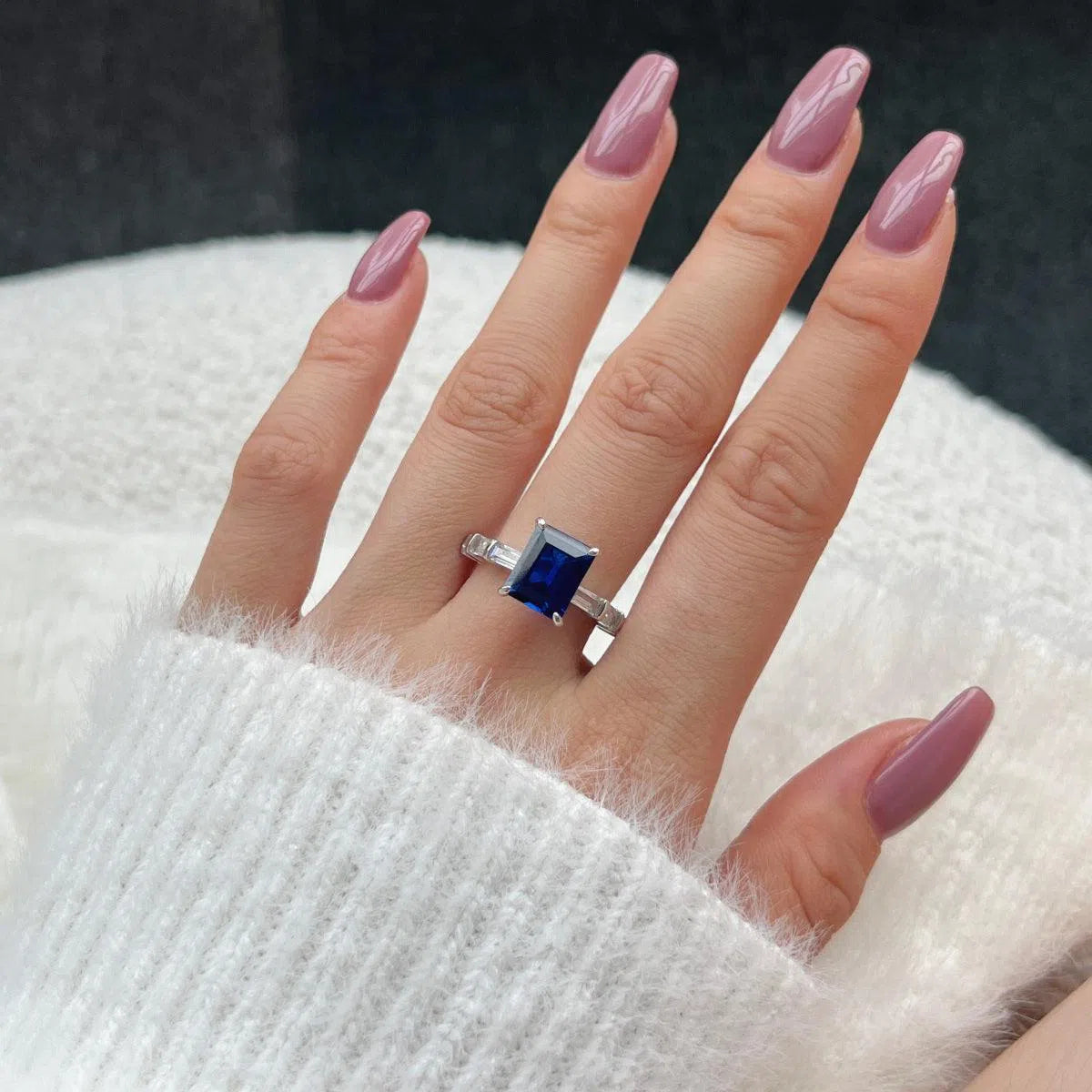 Nebula kira blue motif ring-OrifineJewels