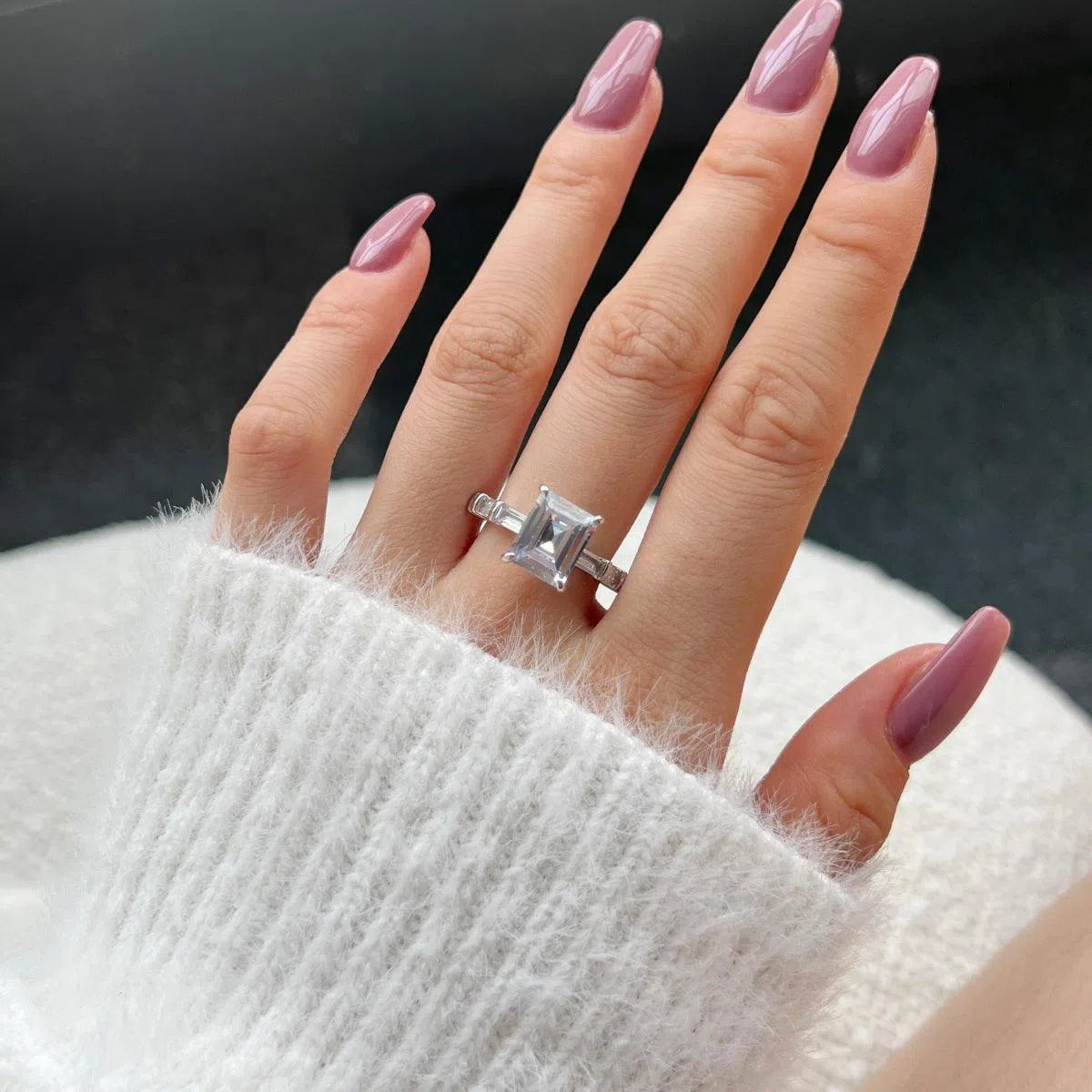 Nebula kira white motif ring-OrifineJewels