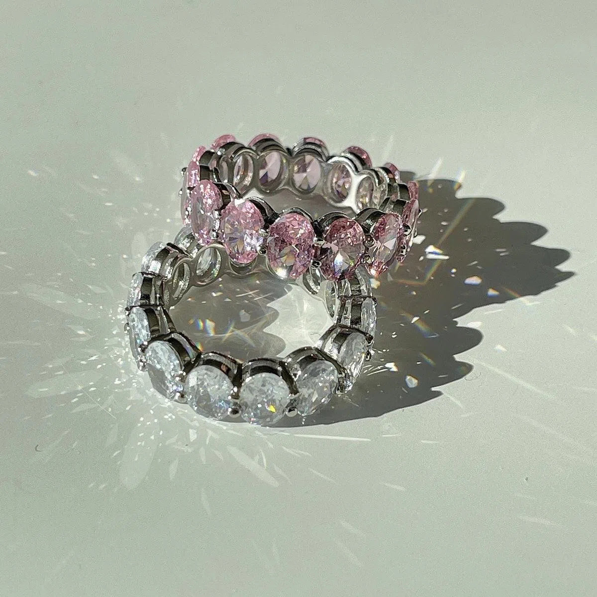 Nebula pink cocktail ring-OrifineJewels