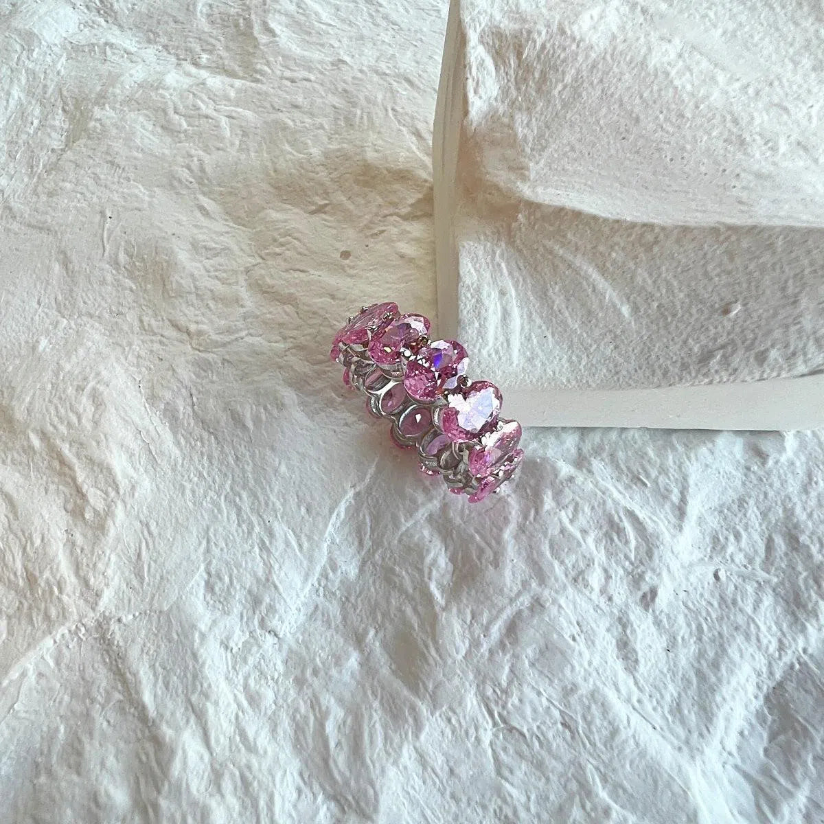 Nebula pink cocktail ring-OrifineJewels