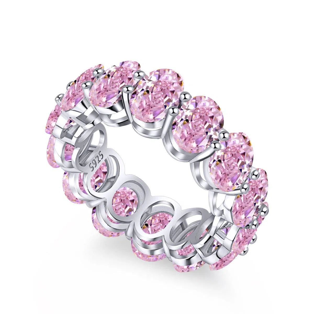 Nebula pink cocktail ring-OrifineJewels