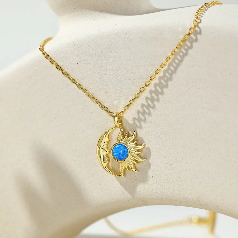 Nivara blue opal pendant-OrifineJewels