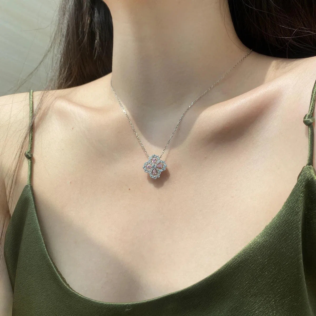 Nora pink pendant-OrifineJewels