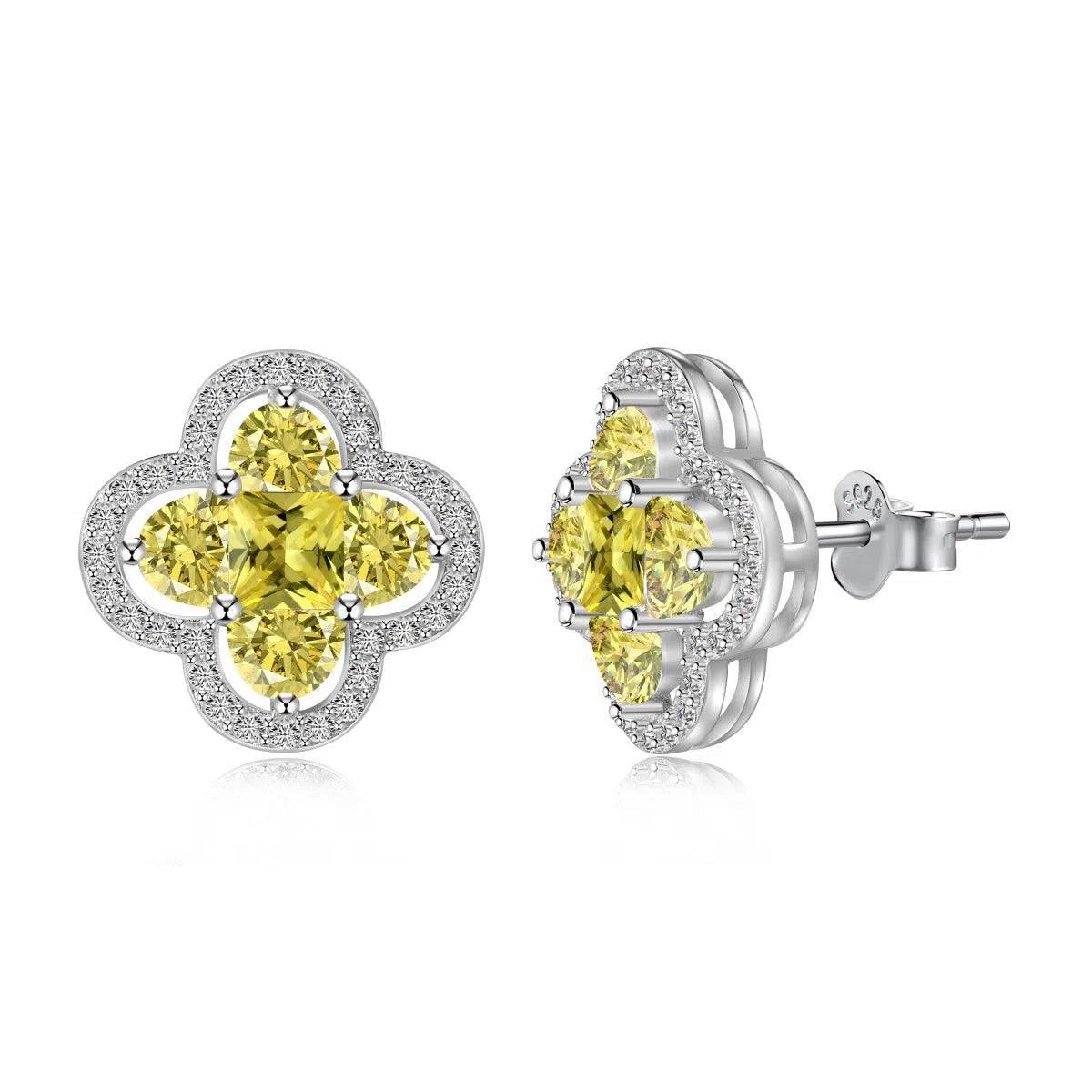 Novara yellow studs-OrifineJewels