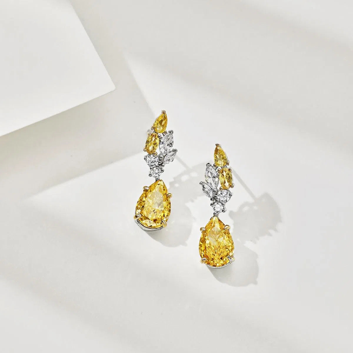 Novella yellow clip earring-OrifineJewels