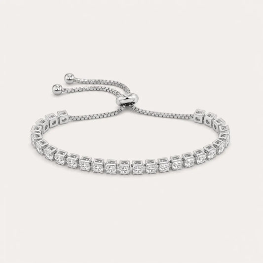 Carre Tennis Bracelet