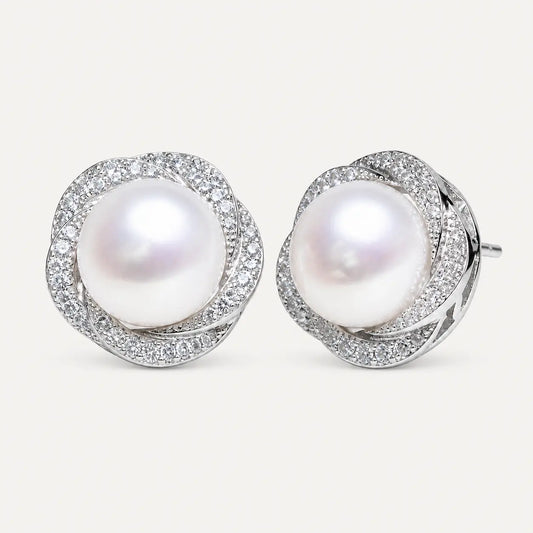Fleur Pearl Studs