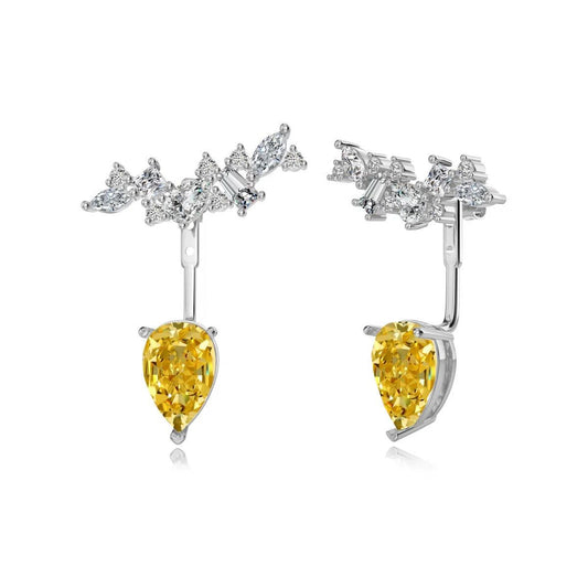 Orla yellow clip earring-OrifineJewels