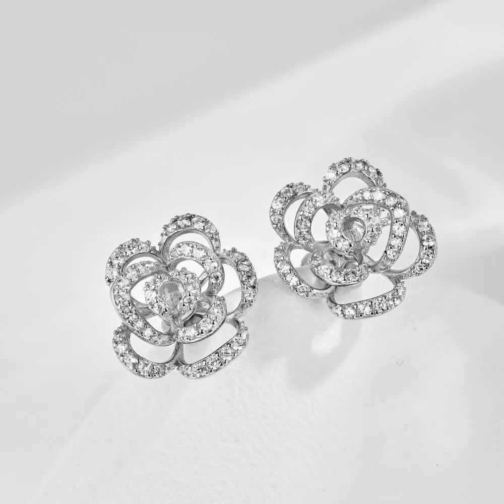 Orlena flower earring-OrifineJewels