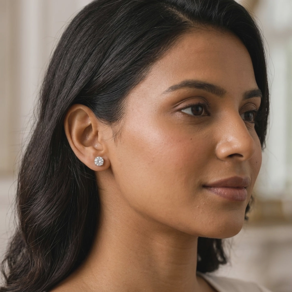 Etoile Solitaire Studs