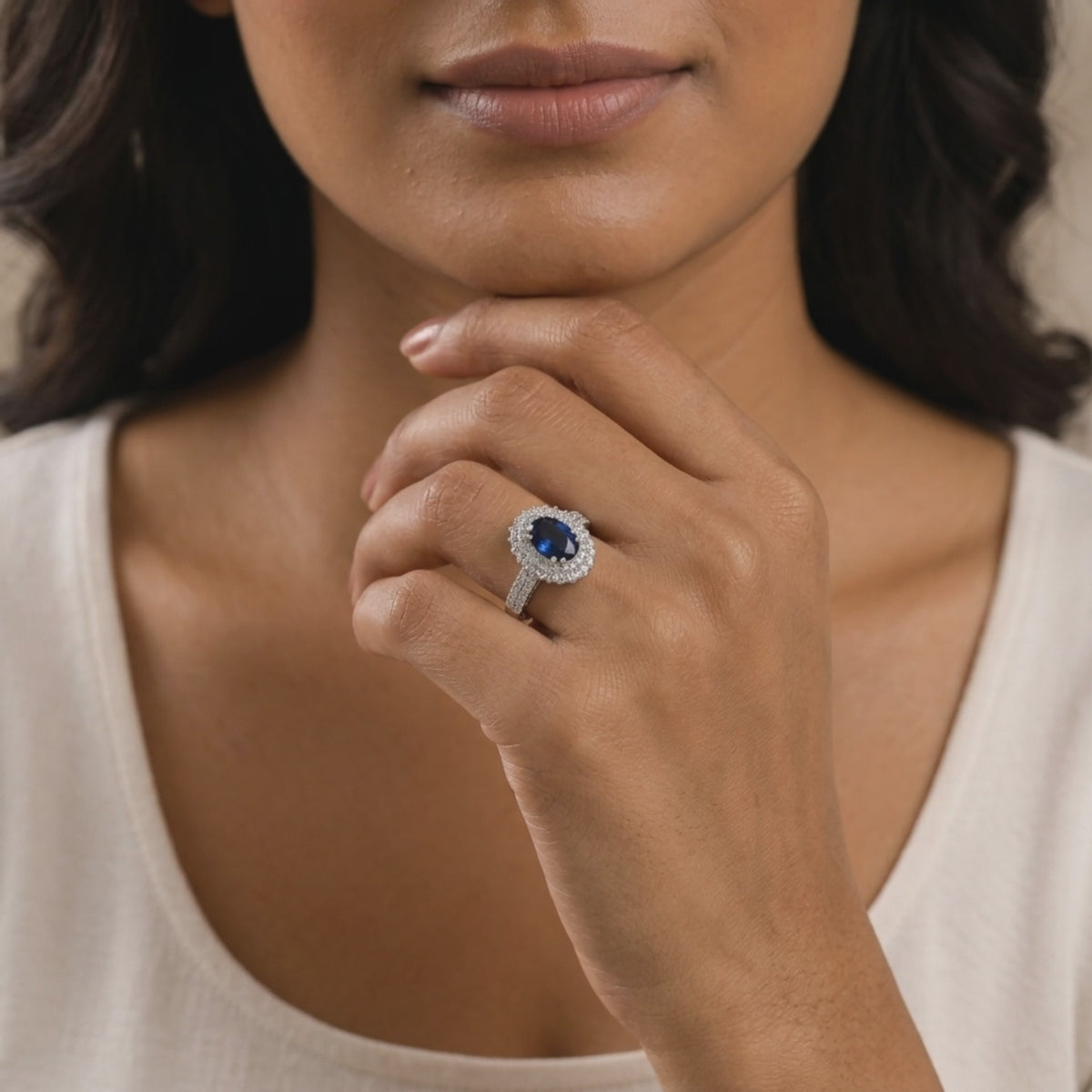 Azur Halo Ring