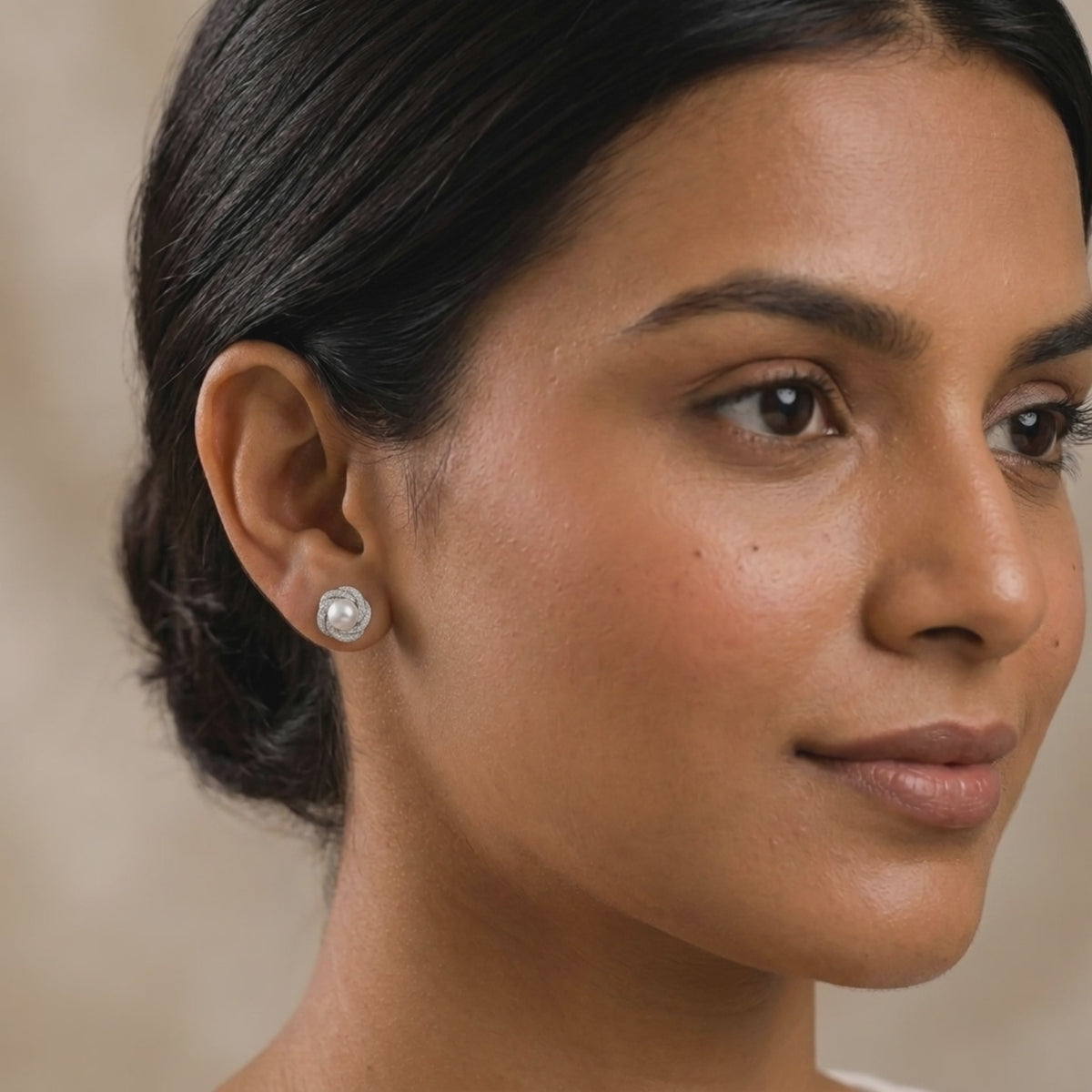 Fleur Pearl Studs