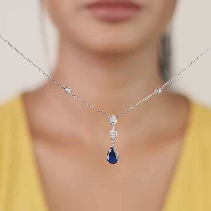 Elysara blue drop pendant