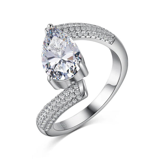 Solara clear band ring-OrifineJewels