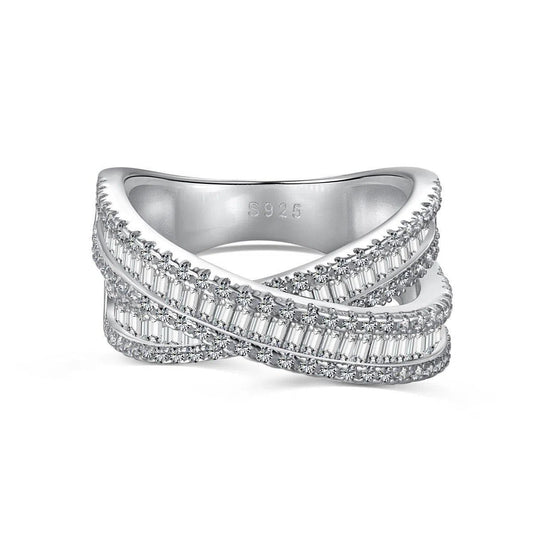 Solara kaya clear band ring-OrifineJewels