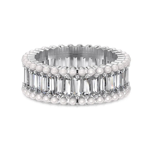 Solara pearl band ring-OrifineJewels