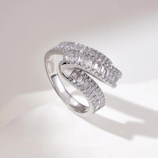 Solara wave band ring-OrifineJewels