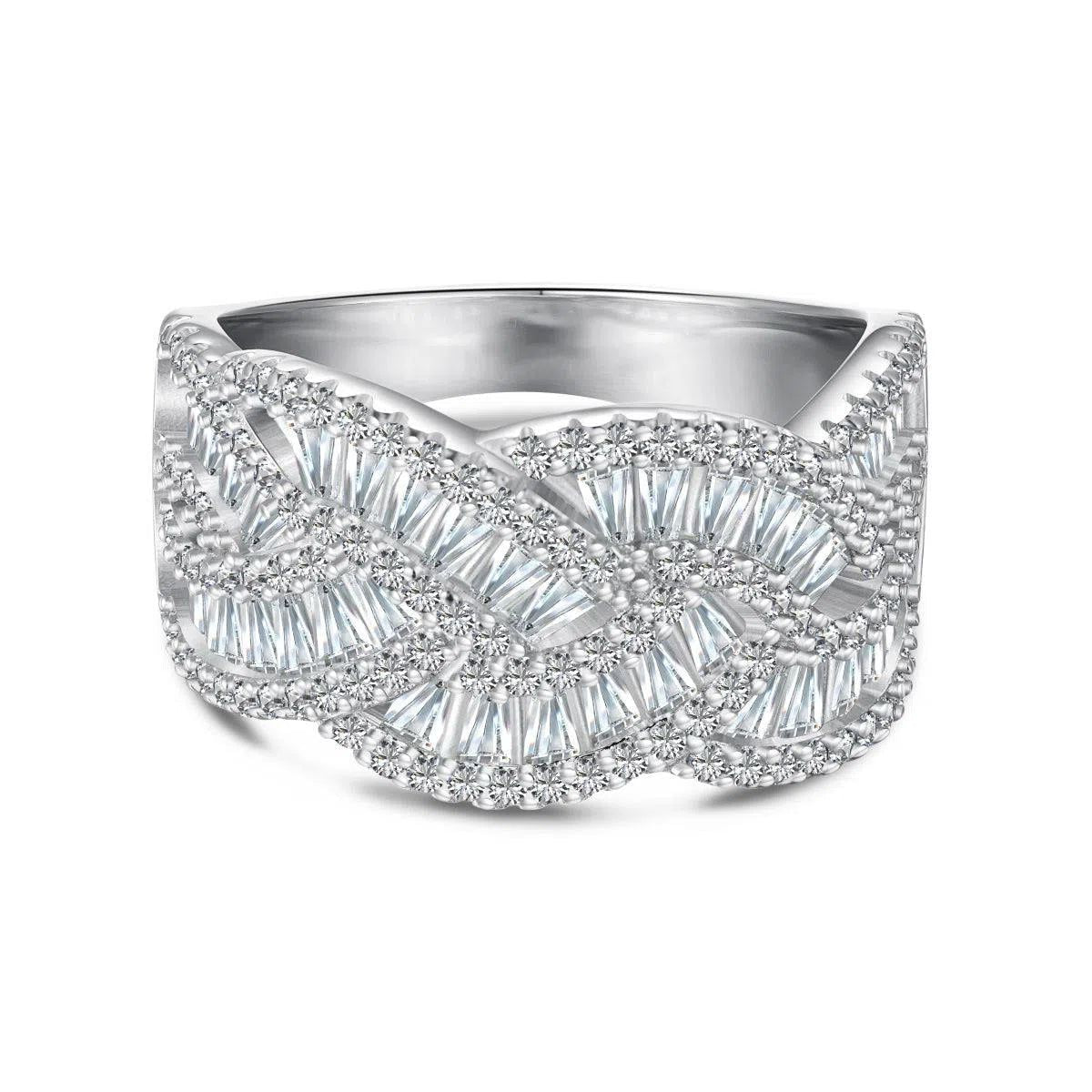 Solara zyla clear band ring-OrifineJewels