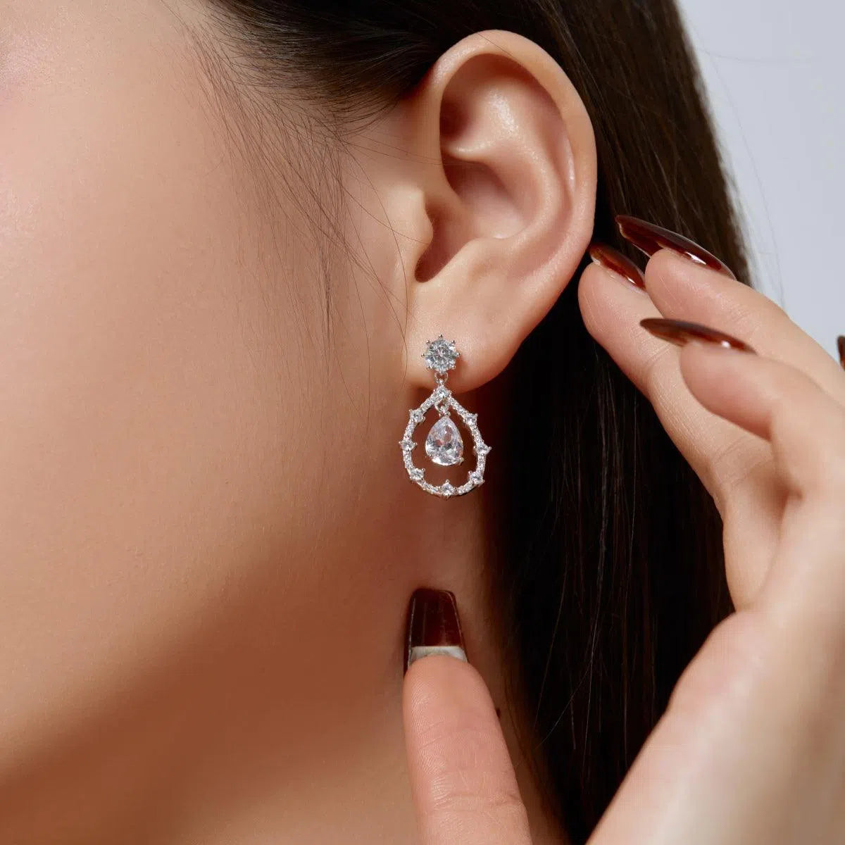 Solas crystal drop earring-OrifineJewels