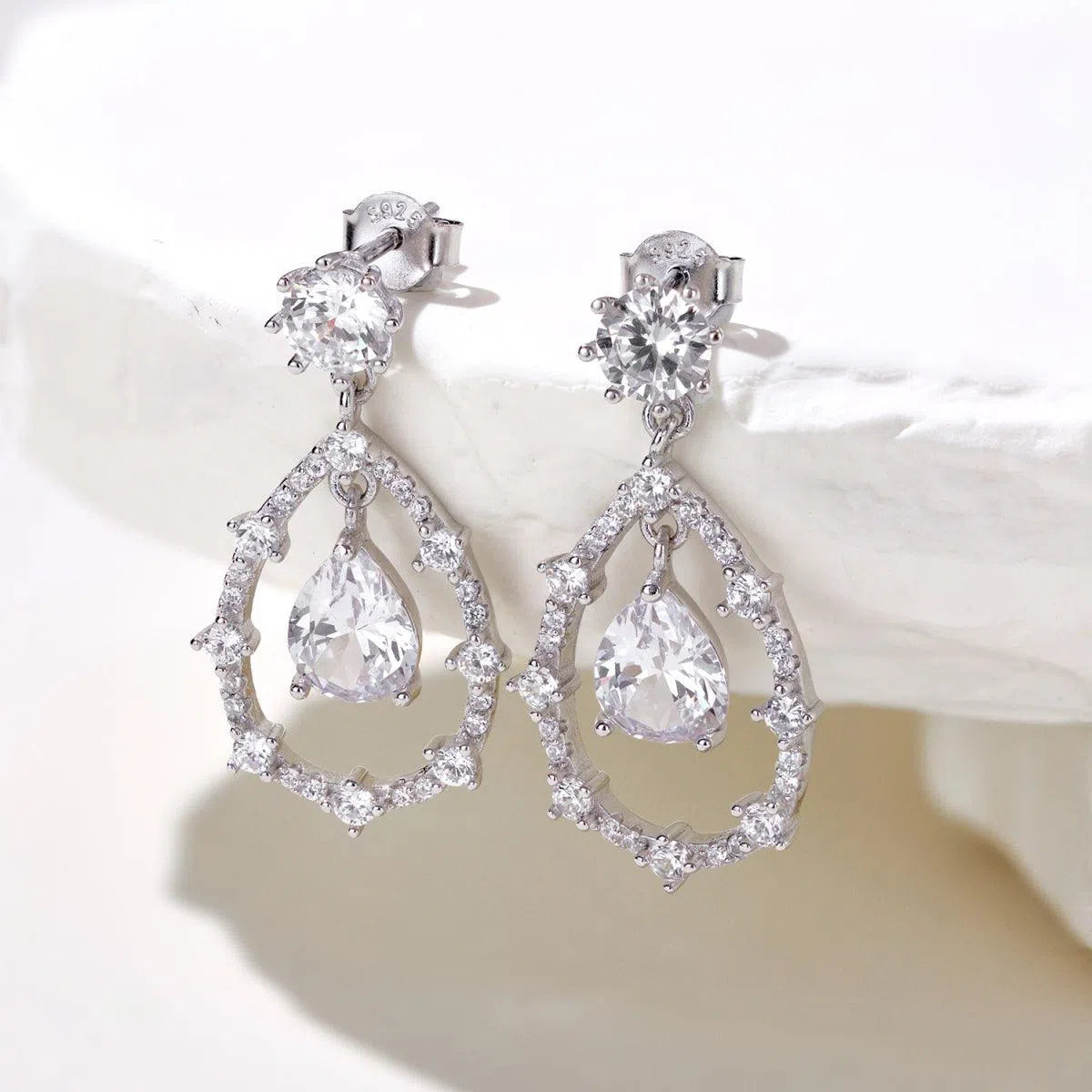 Solas crystal drop earring-OrifineJewels