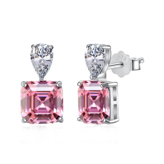 Stellar pink drop earring-OrifineJewels