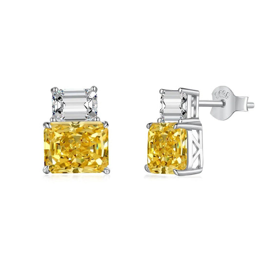 Stellar short yellow studs-OrifineJewels