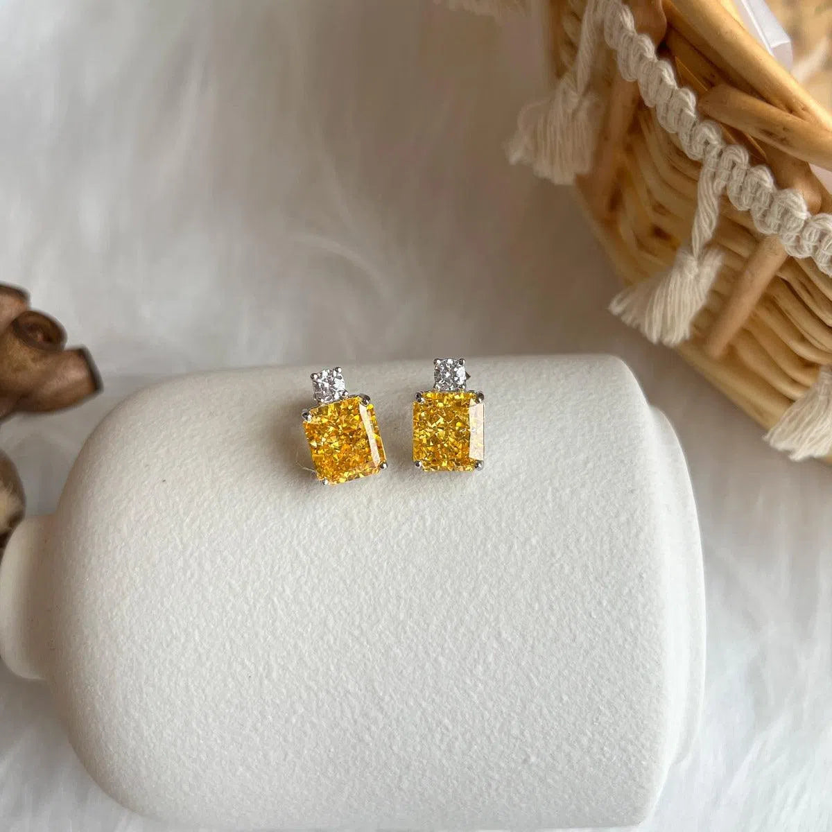 Stellar yellow studs-OrifineJewels