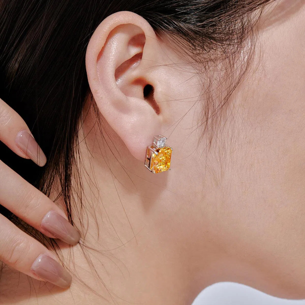 Stellar yellow studs-OrifineJewels