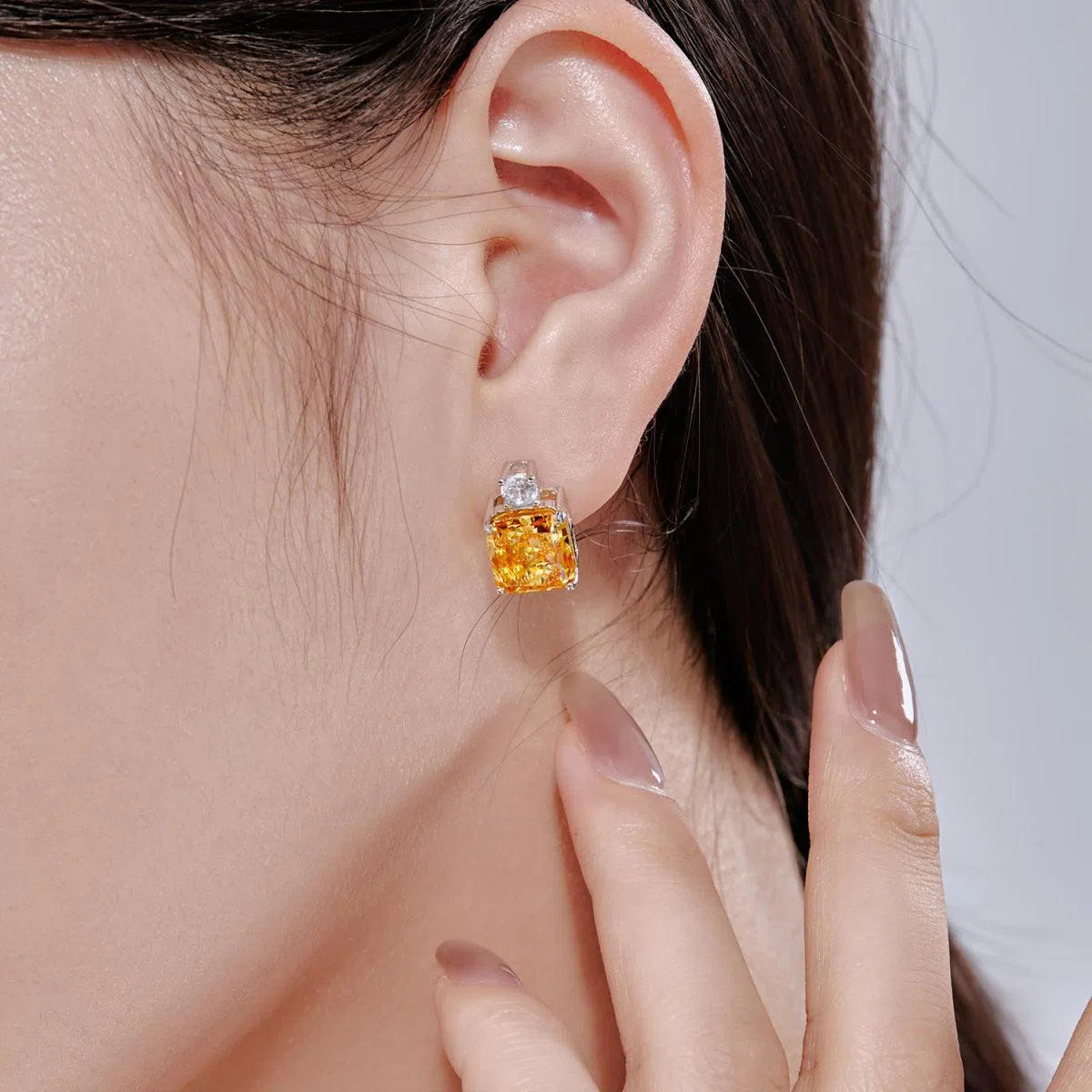 Stellar yellow studs-OrifineJewels