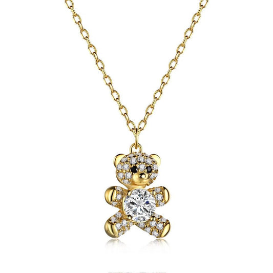 Teddy gold pendant-OrifineJewels