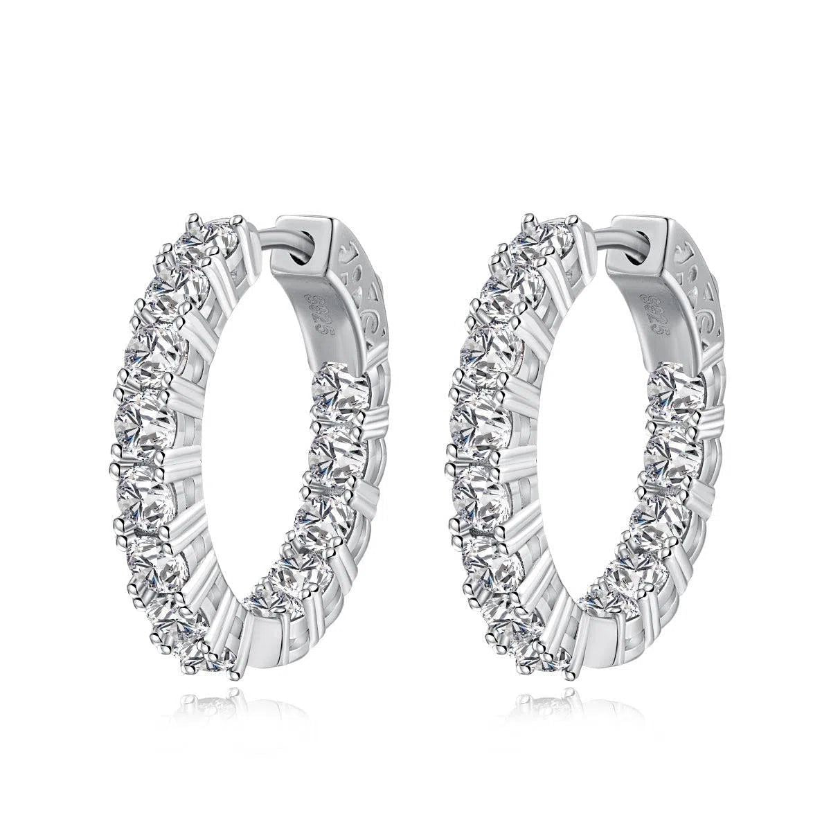 Valira clear hoop earring-OrifineJewels